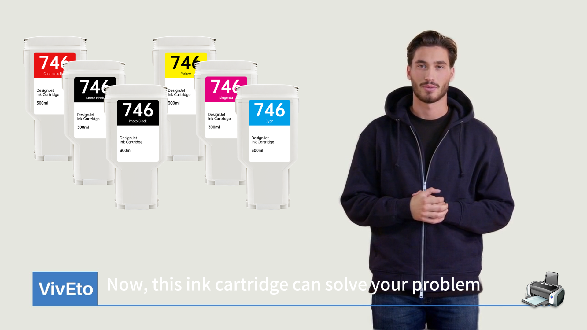 Amazon.com: 746 Ink Cartridge 300-ml Set with New Chip Replacement